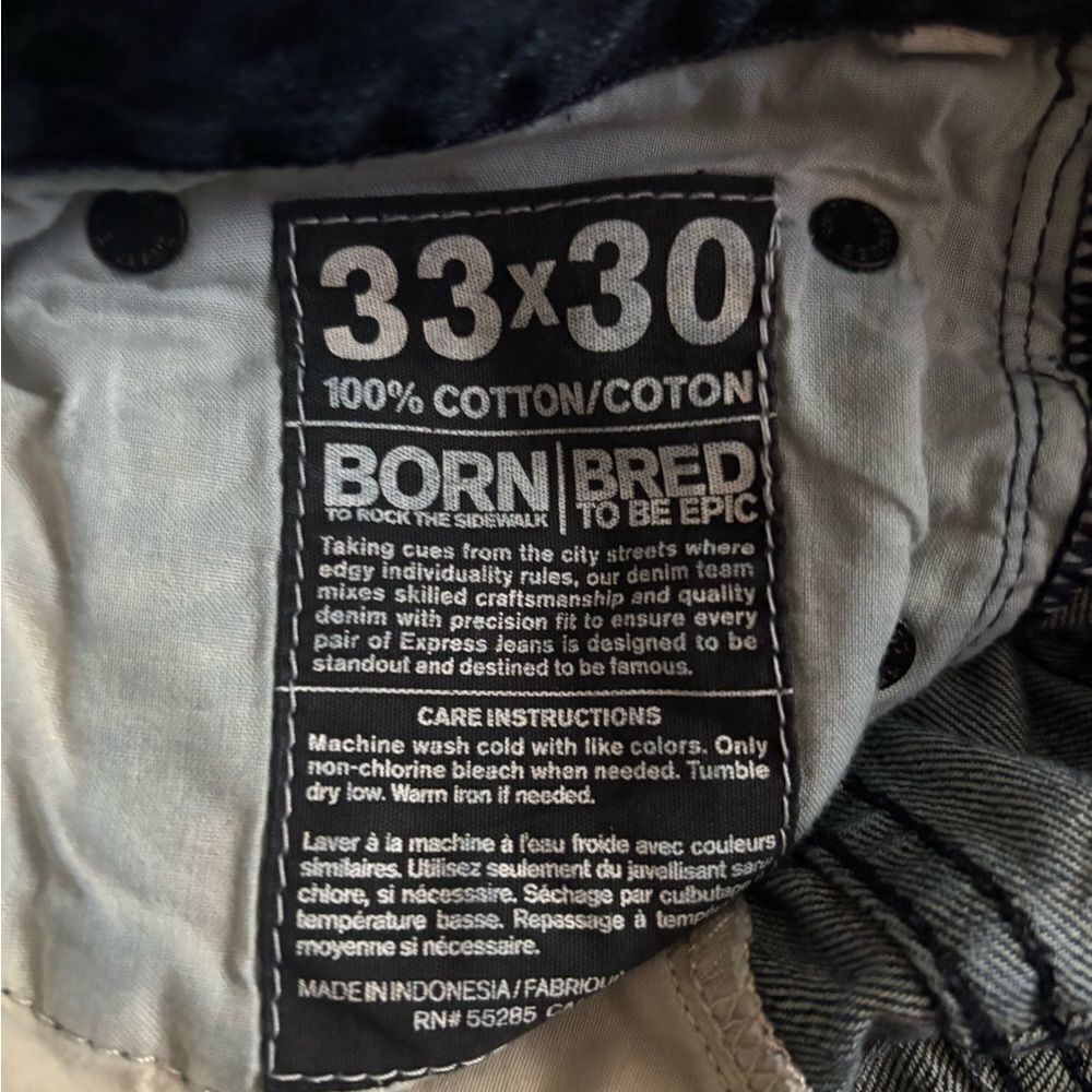 Express Classic Blue Denim Jeans - Picture 4 of 4